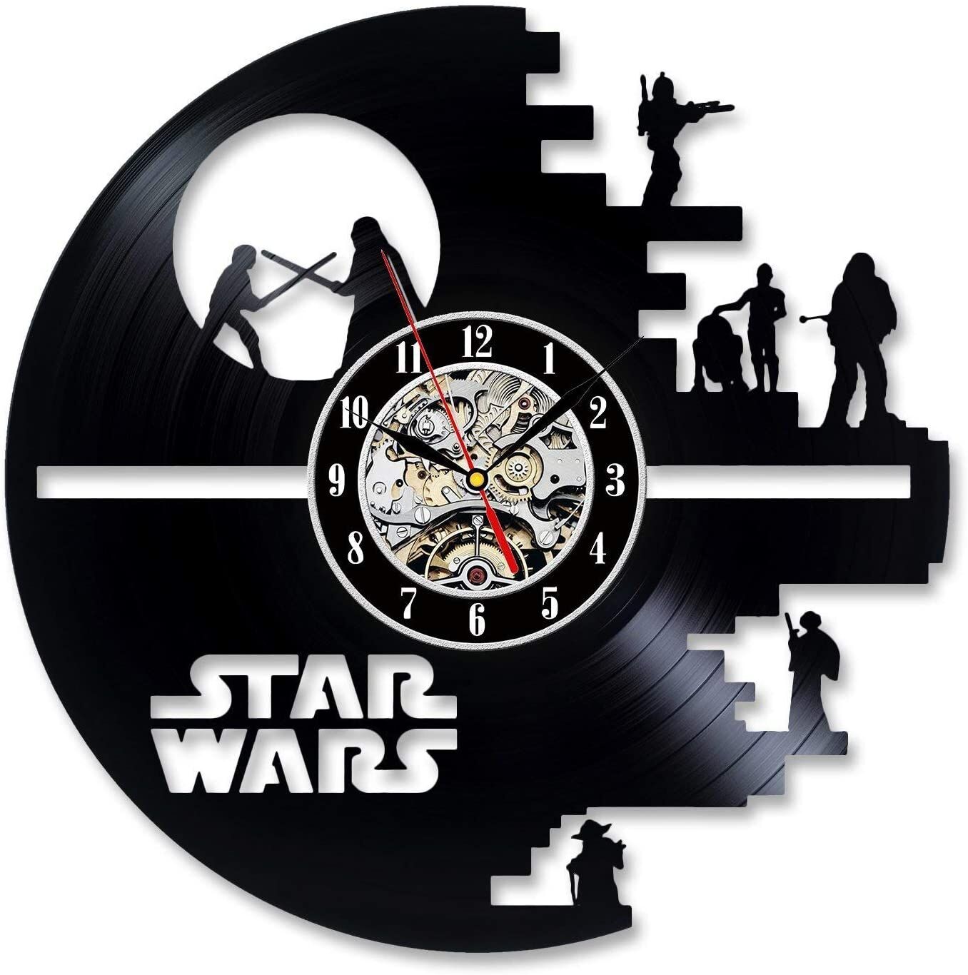 Star Wars Vinyl Record Design Wall Clock